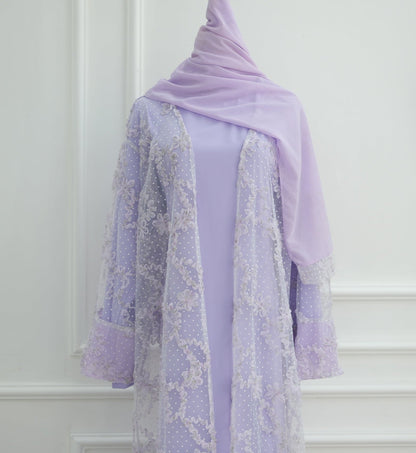 Haya Lace Abaya Set