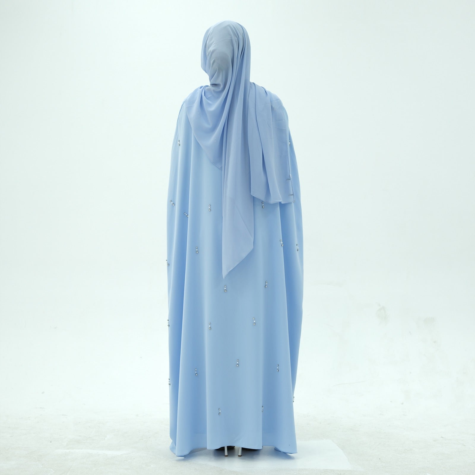 Minhal Beaded Cape Dress
