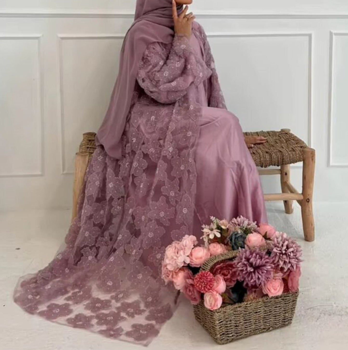 Nawra Abaya Set