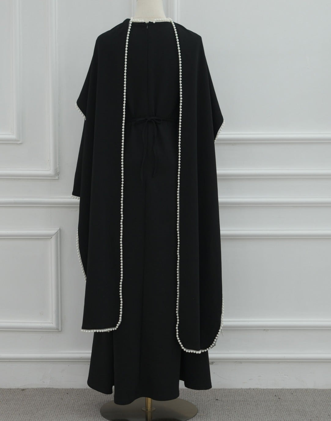 Yazira Pearl Cape Dress