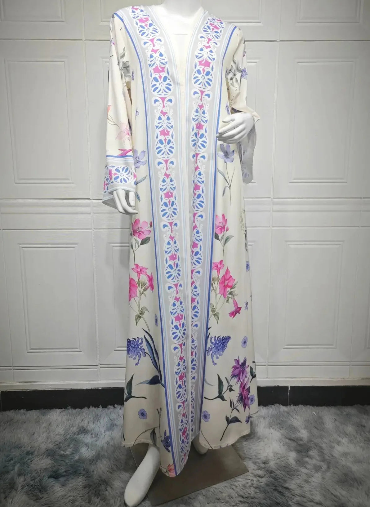 Saima Floral Abaya & Hijab