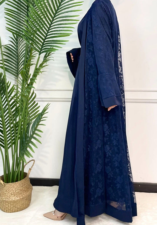 Sareen Lace Abaya Set