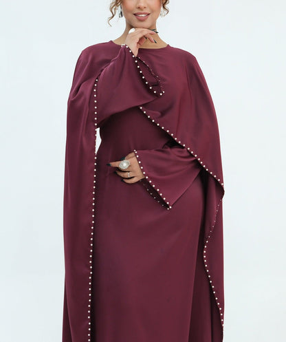 Zamina Pearl Dress- Satin Material