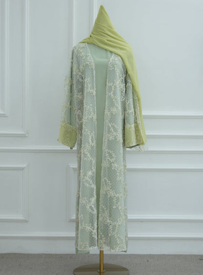 Haya Lace Abaya Set