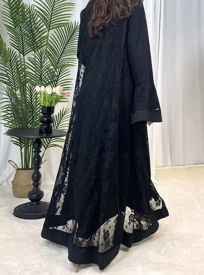 Sareen Lace Abaya Set