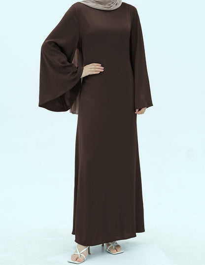 Eliana Satin Bell Sleeve Dress