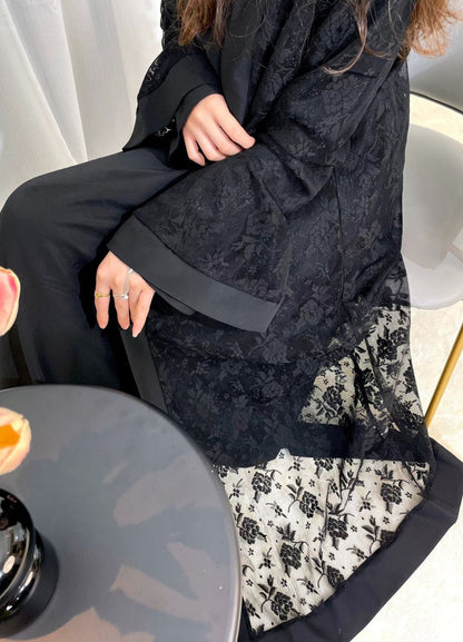 Sareen Lace Abaya Set