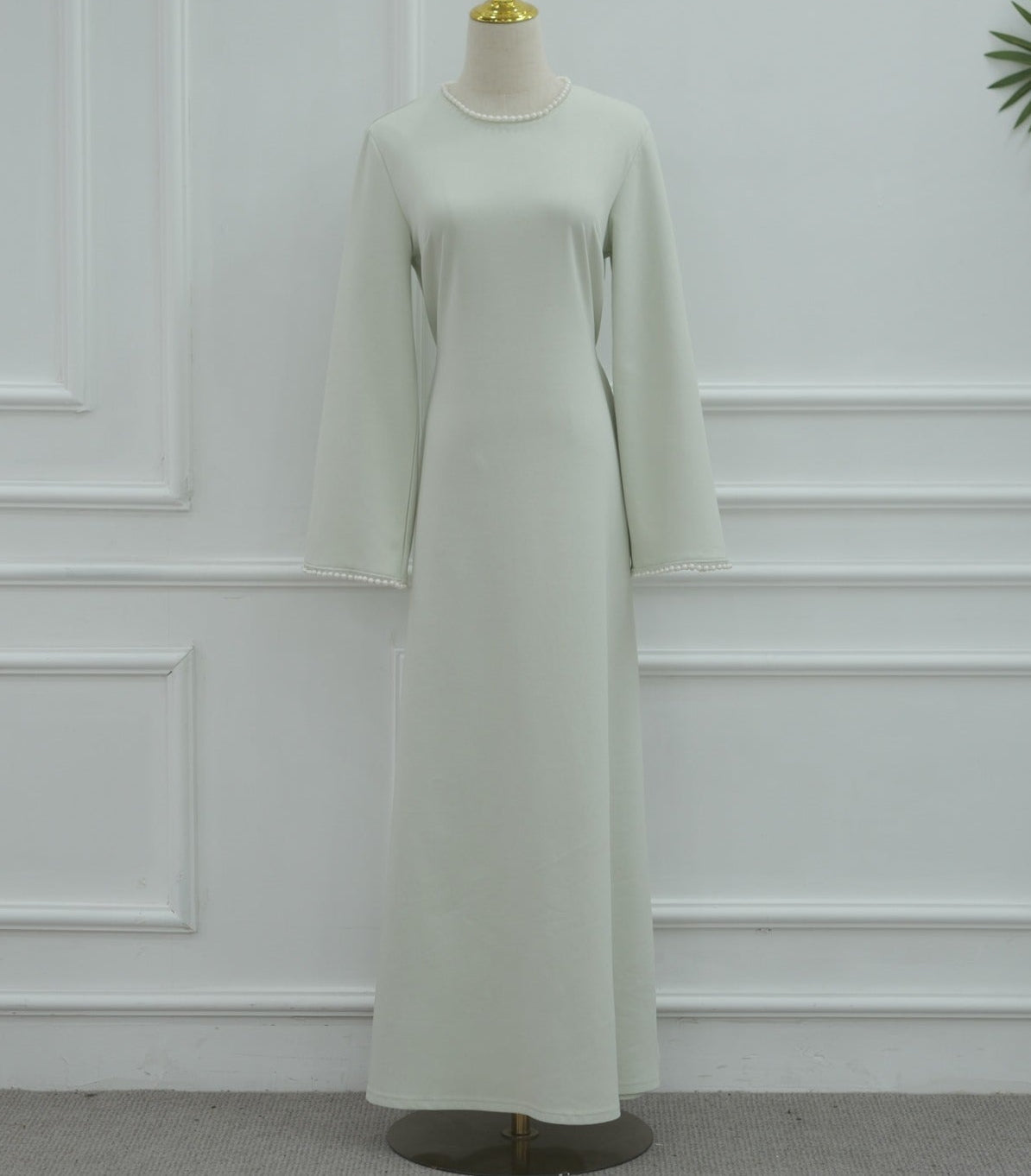 Yazira Pearl Cape Dress
