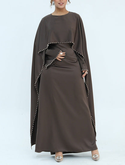 Zamina Pearl Dress- Satin Material
