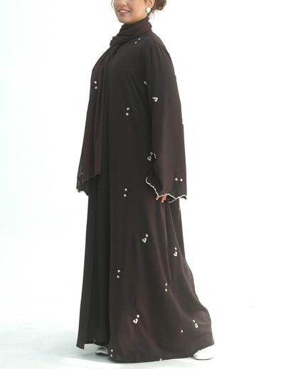 Madiha Floral Abaya & Hijab