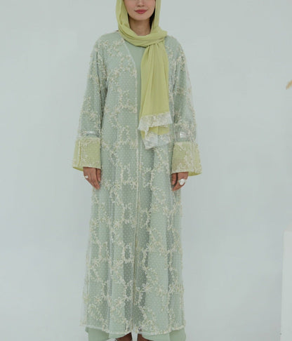 Haya Lace Abaya Set