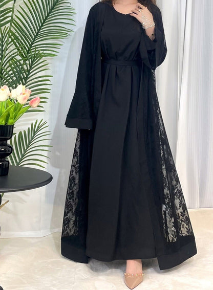 Sareen Lace Abaya Set