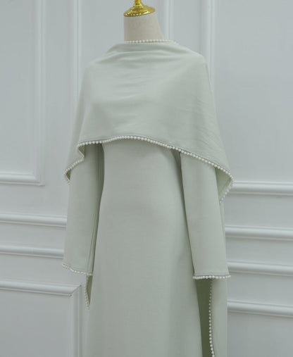 Yazira Pearl Cape Dress