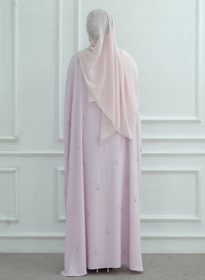 Minhal Beaded Cape Dress