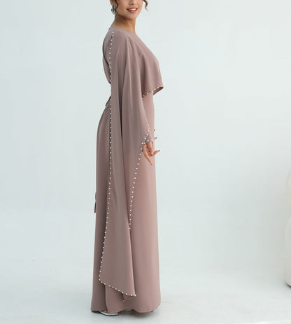 Zamina Pearl Dress-Nida Material