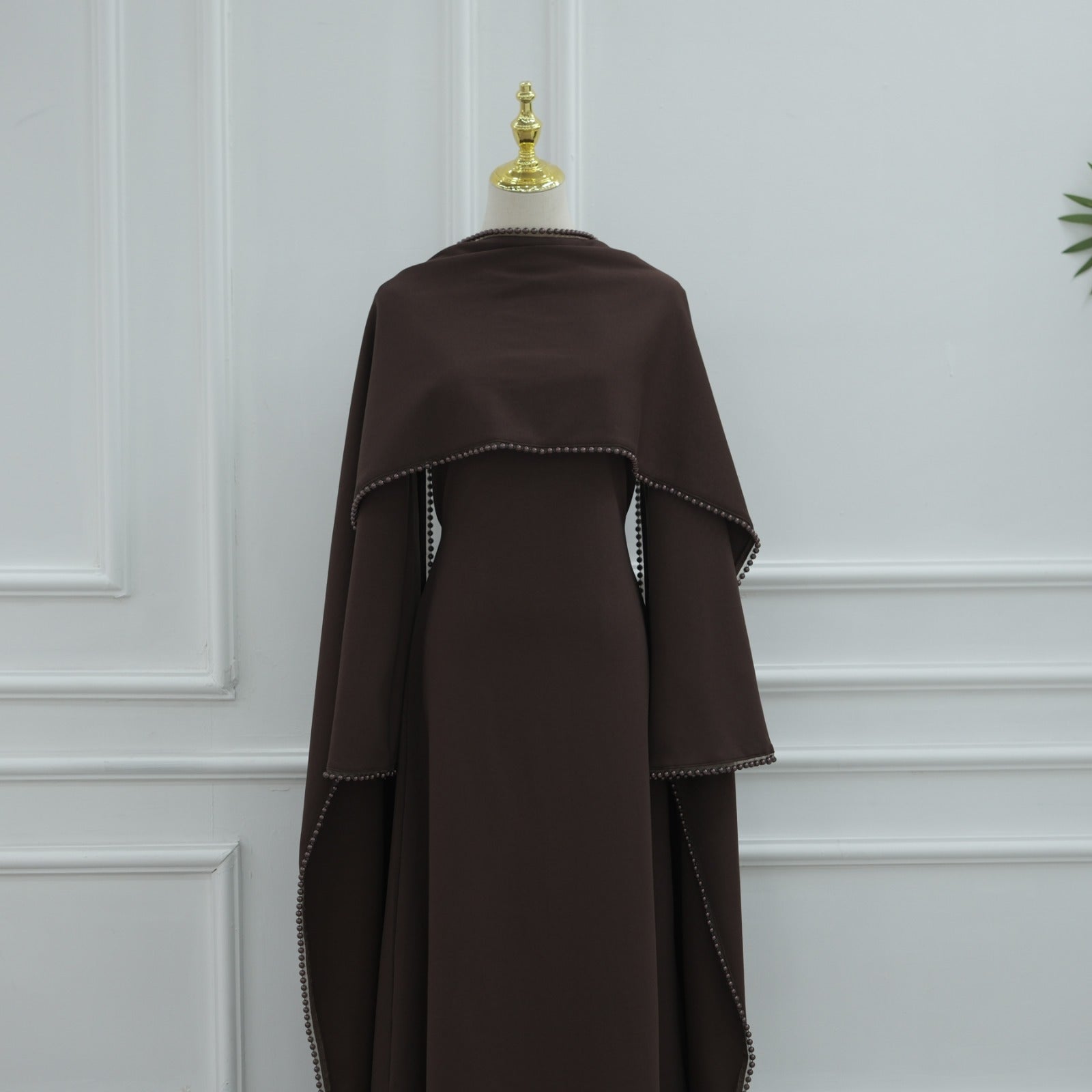 Yazira Pearl Cape Dress