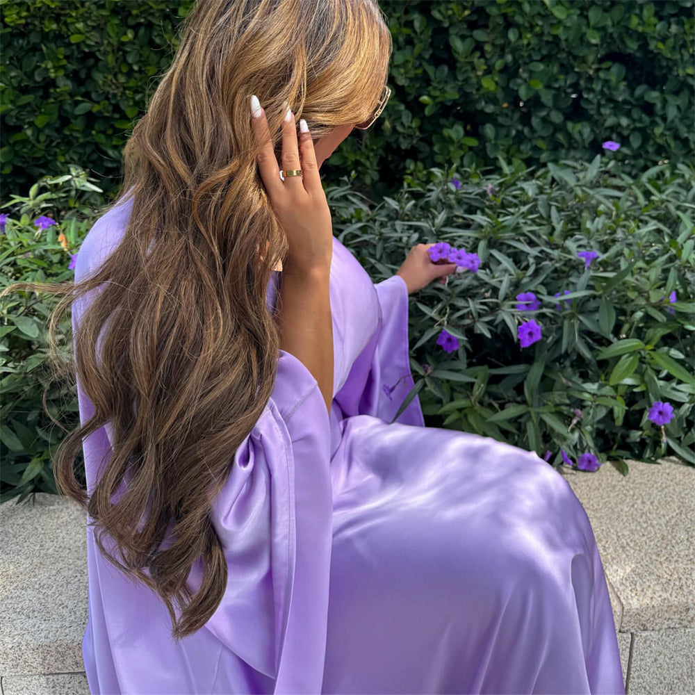 Samara Satin Butterfly Abaya-SOLD OUT