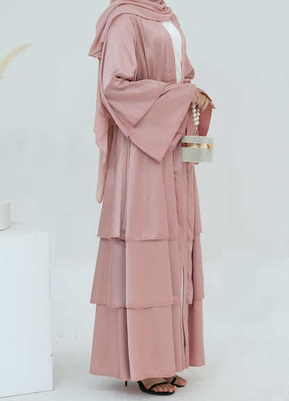 Ines Satin Layered Abaya
