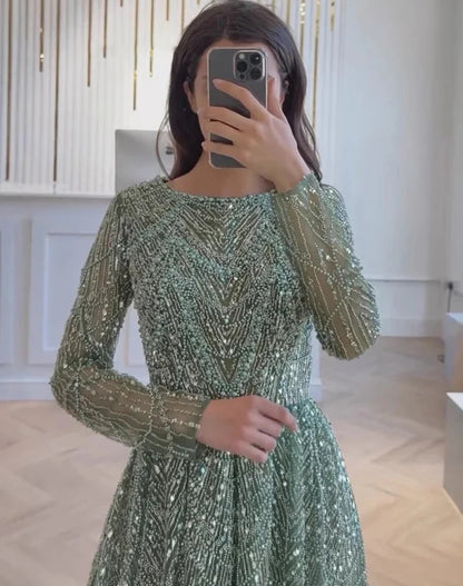 Aarya Beaded Flare Gown