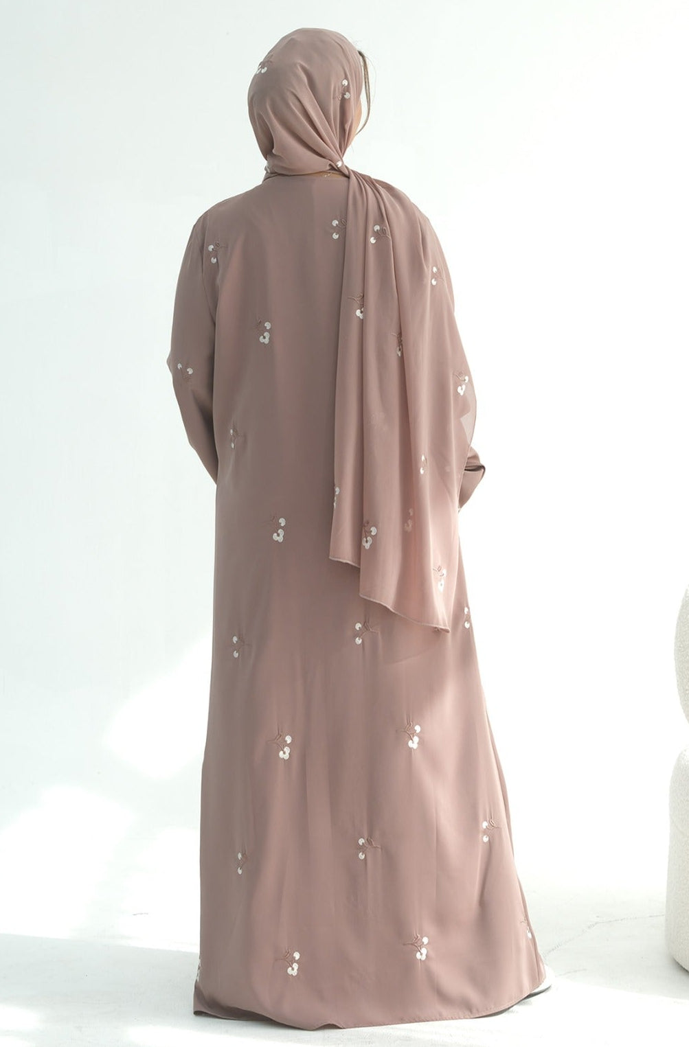 Madiha Floral Abaya & Hijab