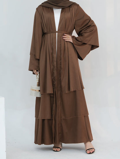 Ines Satin Layered Abaya