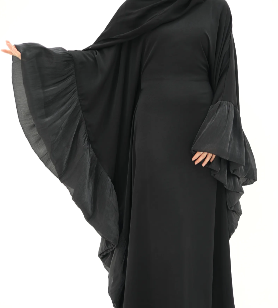 Amiha Frill Butterlfy Abaya- SOLD OUT