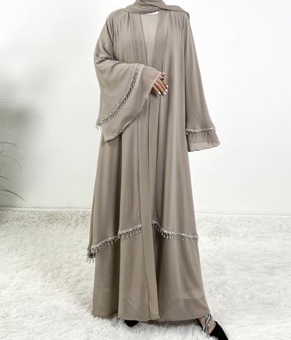 Emaani Layered Crystal Abaya