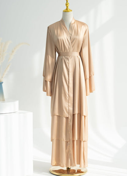 Ines Satin Layered Abaya