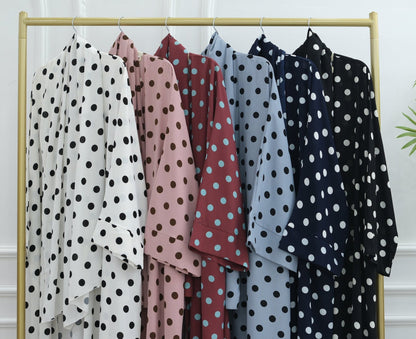 Reeah Polkadot Abaya Set