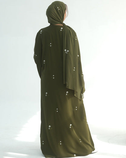 Madiha Floral Abaya & Hijab