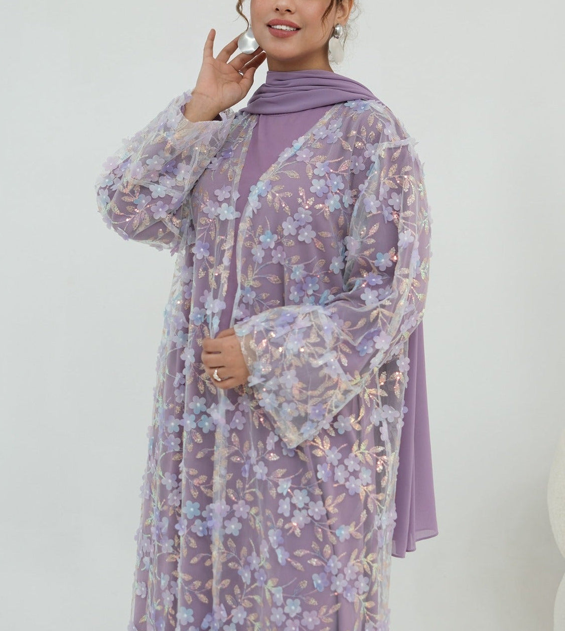 Sehra Bloom Abaya Set
