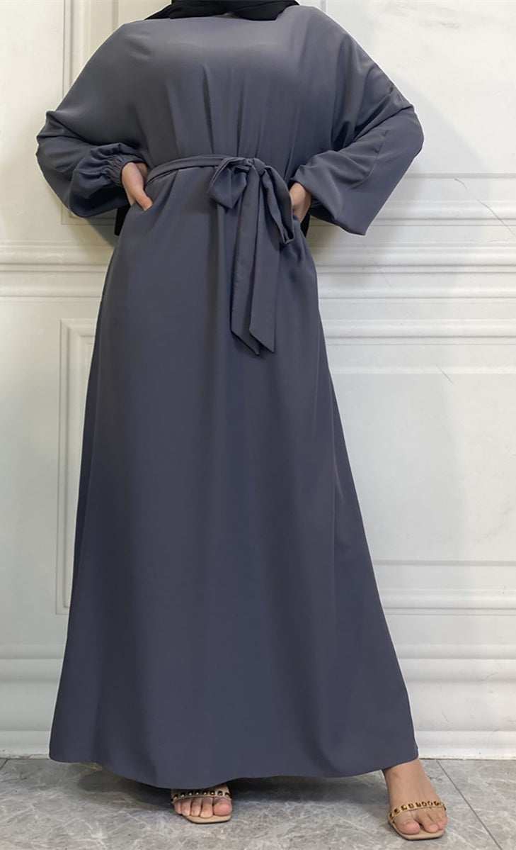 Casual abaya with pockets