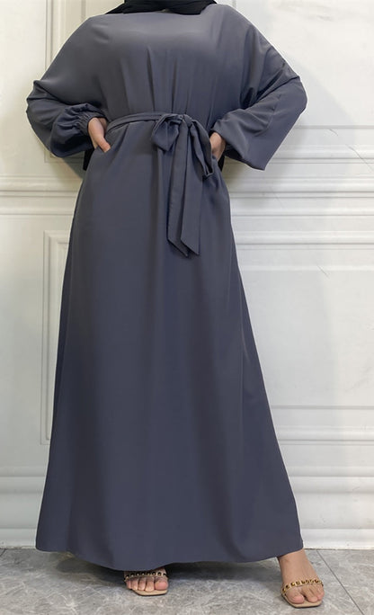 Casual abaya with pockets