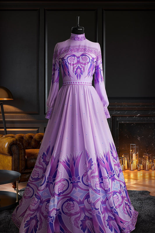 Rose Lale Chiffon Dress