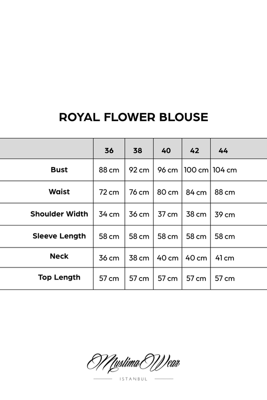 Royal Flowers Blouse in Light Blue